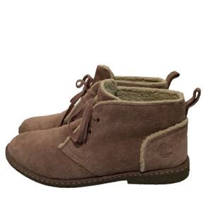 TIMBERLAND EARTHKEEPERS SUEDE FAUX FUR LACE UP BOOTS‎